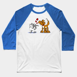 Puppy love cute dogs hearts Baseball T-Shirt